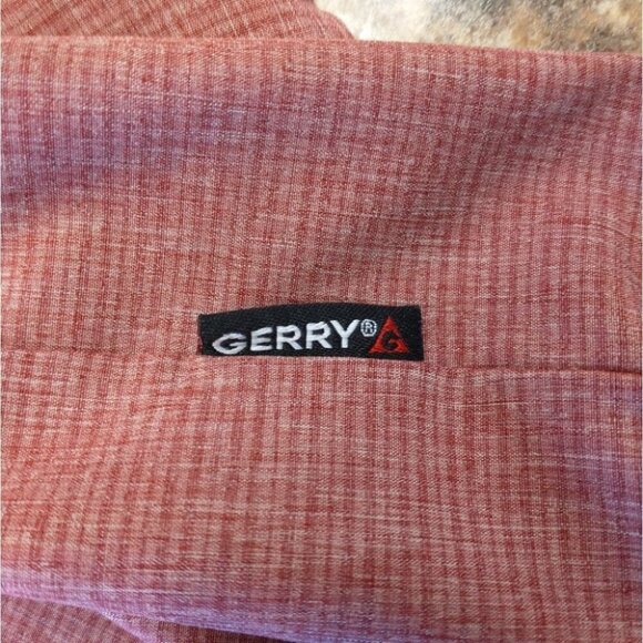 Men's Gerry Red Heathered Short Sleeve Button Down Quick Dry Shirt - Picture 5 of 10